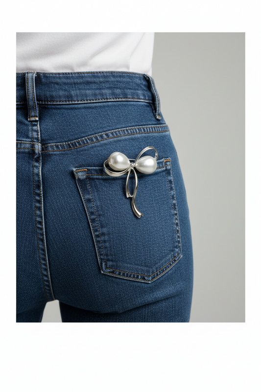 Sculptural Ribbon Bow Brooch