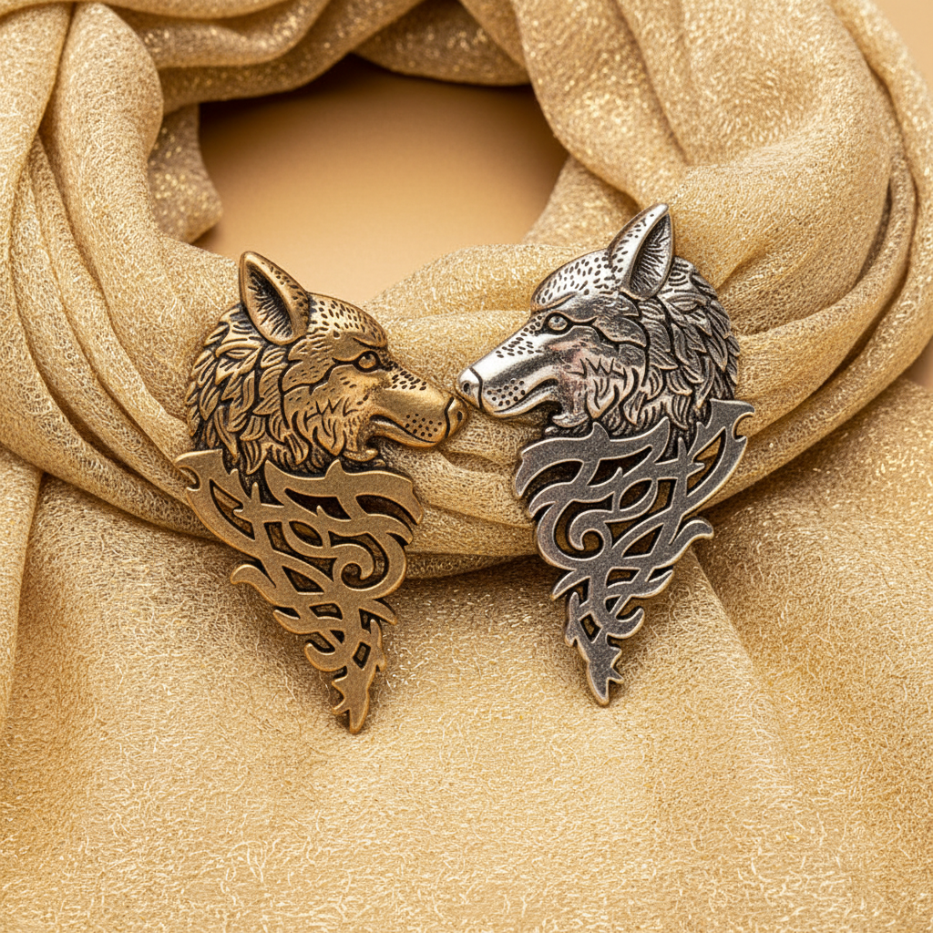 Lone Wolf Brooch