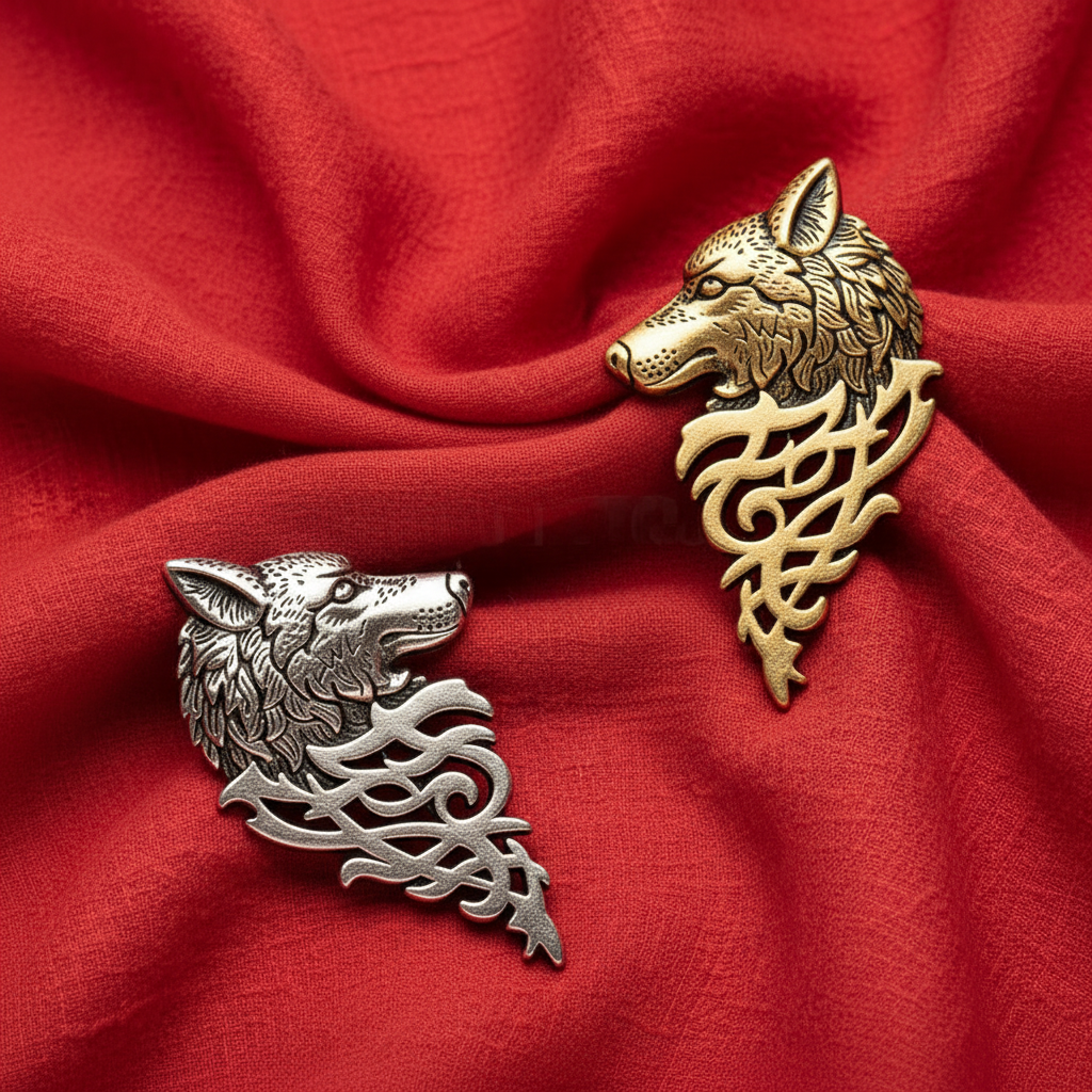 Lone Wolf Brooch