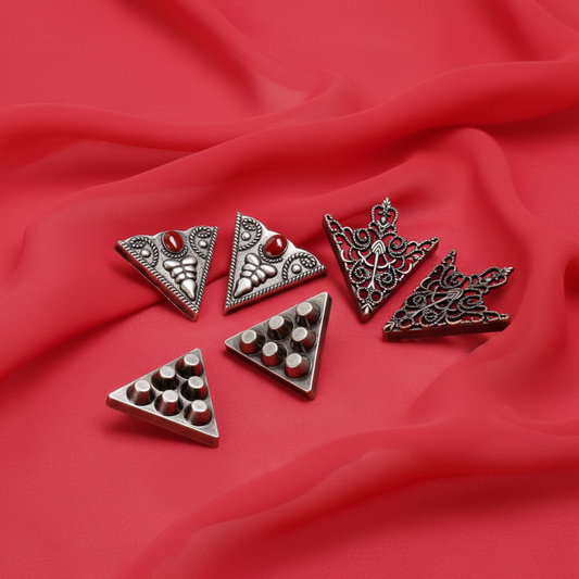 Geometric Tribal Collar Clip Set