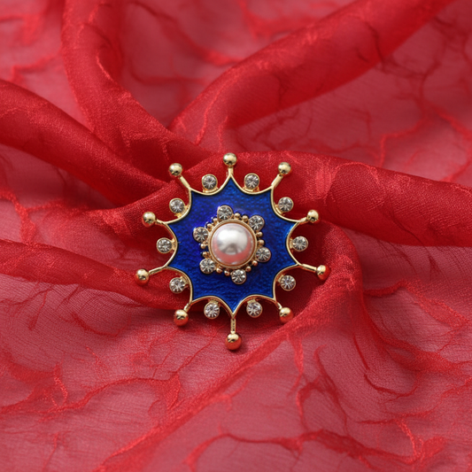 Cobalt Starburst Medallion