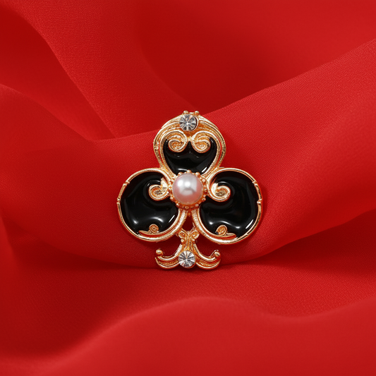 Playing Card Brooch