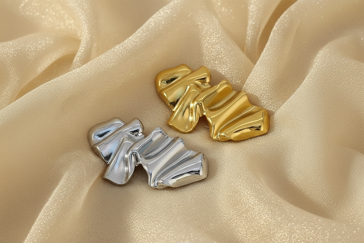 Brutalist Slashing Brooch