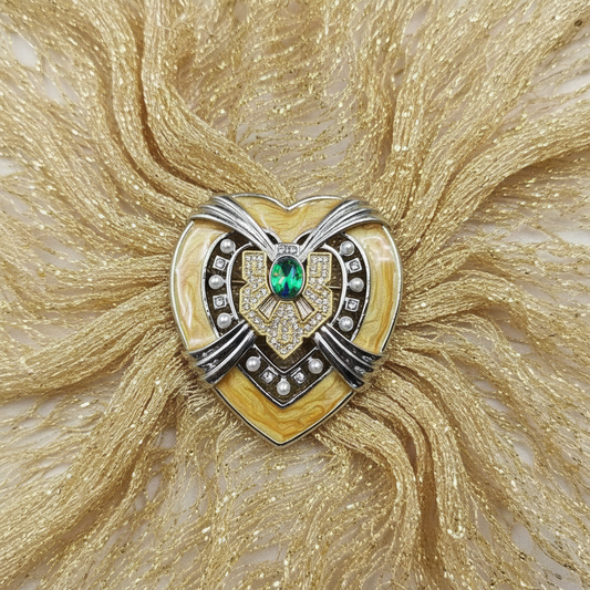 Hollywood Heart Brooch Set