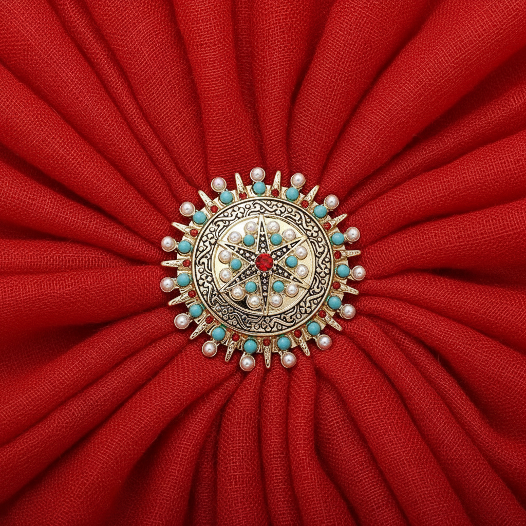 Mandala Kaleidoscope Brooch