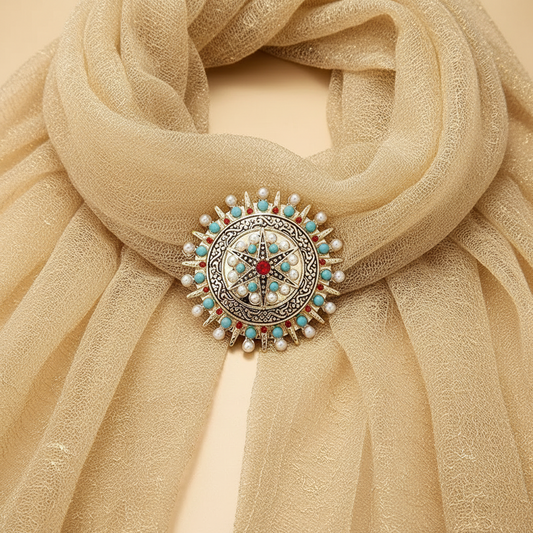 Mandala Kaleidoscope Brooch
