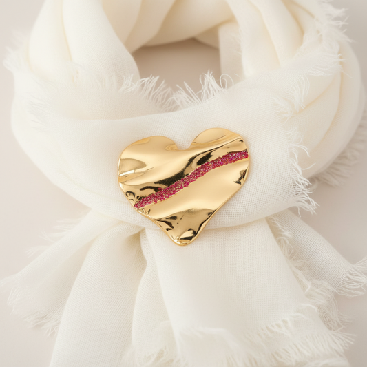 Quicksand Heart Brooch