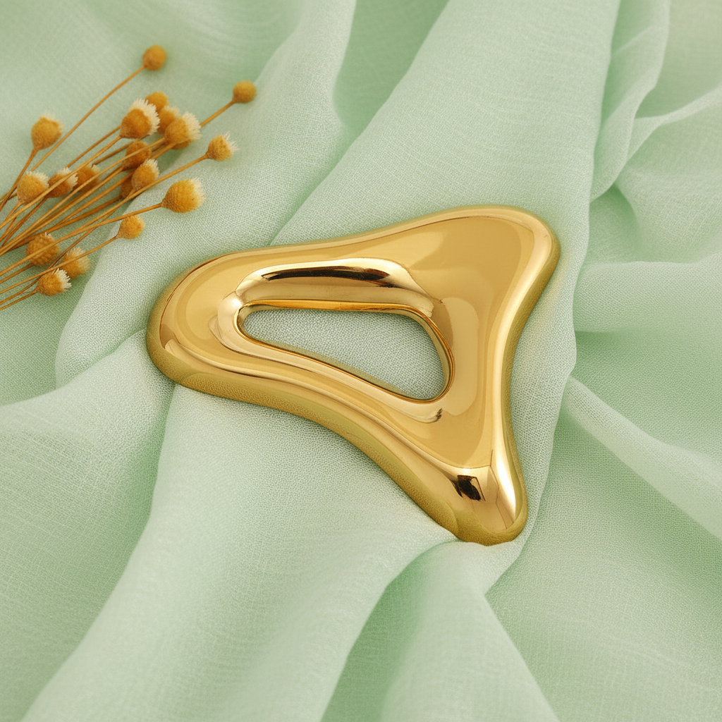 Cyber-Mod Geometric Brooch