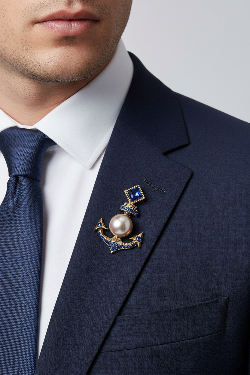 Anchors Away Brooch