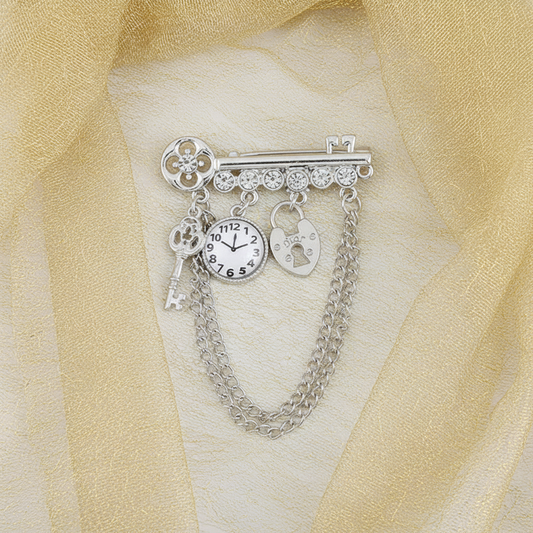 Time Warp Chain Brooch